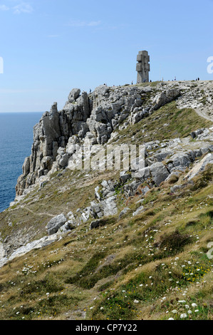 Memorial Aux Breton De La France Libre, für Briten des freien Frankreich, WW II, Pointe de Pen-Hir, Crozon-Halbinsel in der Nähe von Camaret, Finister Stockfoto