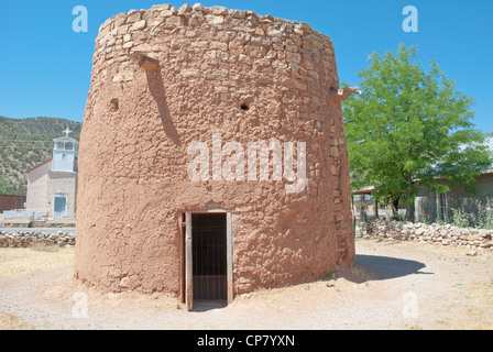 Torreon in Lincoln, erbaut in den 1850er Jahren diente zum Schutz gegen die Apachen. Stockfoto