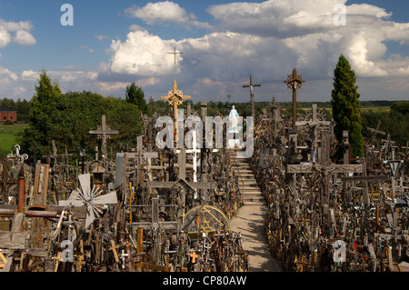 Hügel der Kreuze Wallfahrt Website, Siauriai, Litauen, Baltikum Stockfoto