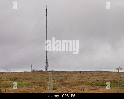 Eitshal Communications Mast, Isle of Lewis Stockfoto