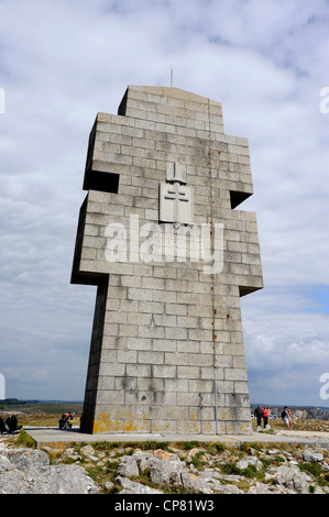 Memorial Aux Breton De La France Libre, für Briten des freien Frankreich, WW II, Pointe de Pen-Hir, Crozon-Halbinsel in der Nähe von Camaret, Finister Stockfoto