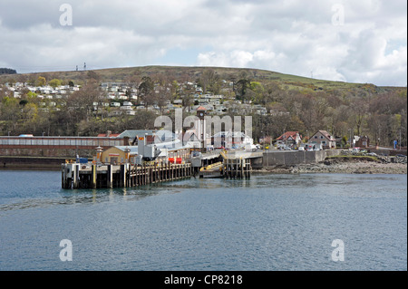 Wemyss Bay Pier und dem Bahnhof in Inverclyde South West Schottland Stockfoto