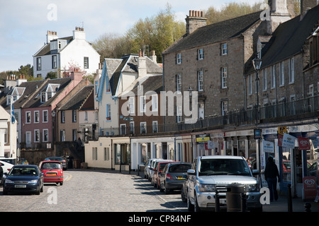 South Queensferry Taobh ein Deas Chas Chaolais im gälischen, auch bekannt als Queensferry zwischen Forth Bridge & The Forth Rd liegt. Stockfoto