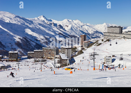 Frankreich, Savoyen, Les Menuires Skigebiet in den drei Tälern Des Bellevilles Tal Stockfoto