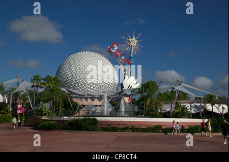 Allgemeine Szene in Disneys Epcot Themenpark, Orlando, Florida, USA Stockfoto