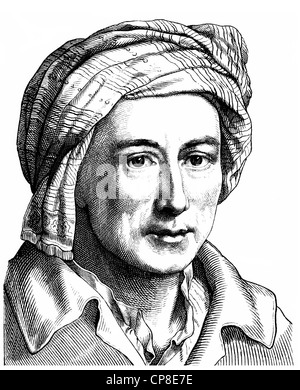 Johann Joachim Winckelmann, 1717-1768, ein deutscher Archäologe, Antiquar und Kunst-Schriftsteller der Frühaufklärung, Historis Stockfoto
