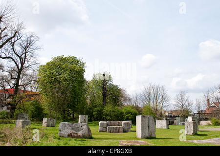 Steinkreis in Lee Valley Regional Park Leyton, London, UK Stockfoto