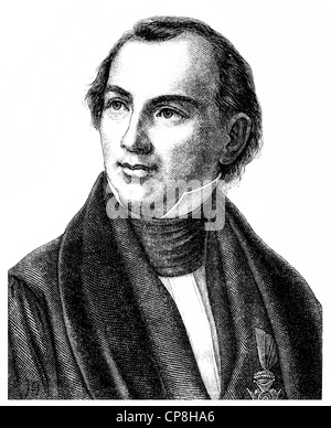 Karl Otfried Mueller, 1797-1840, ein deutscher klassischer Philologe und Begründer der klassischen Archäologie und alte Geschichte, Historis Stockfoto