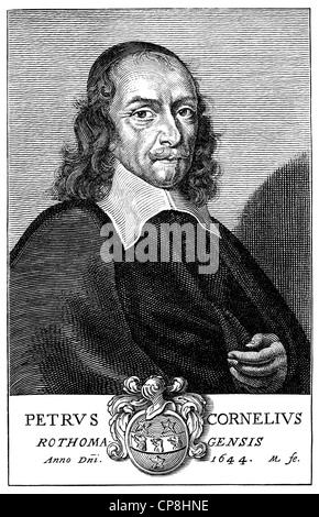 Pierre Corneille, 1606-1684, ein französischer Schriftsteller und Dramatiker des Barock, Historische Druck aus Dem 19. Halbmonatsschrift, Porträt Stockfoto