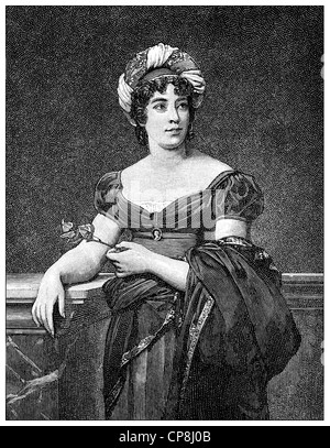 Baronin Anne Louise Germaine de Stael-Holstein auch bekannt als Madame de Stael, 1766-1817, einen französischen Schriftsteller, Historische Druck ein Stockfoto