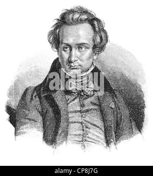 Victor-Marie Hugo, 1802-1885, französischer Schriftsteller, Historische Druck aus Dem 19. Halbmonatsschrift, Portrait von Victor-Marie Hugo, 1802 Stockfoto