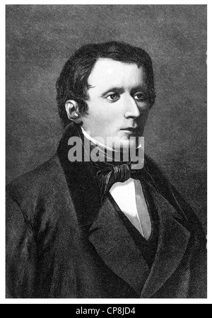 Graf Giacomo Leopardi, 1798-1837, italienischer Dichter, Essayist und Philologe, Historische Zeichnung aus Dem 19. Halbmonatsschrift, Stockfoto