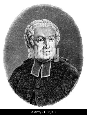 Pietro Metastasio oder Pietro Antonio Domenico Bonaventura Trapassi, 1698-1782, ein italienischer Dichter, Librettist, Bühnenautor und prie Stockfoto