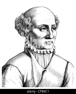 Philippus Theophrastus Aureolus Bombast von Hohenheim oder Paracelsus, 1493-1541, ein Schweizer Arzt, Alchemist, Astrologe, myst Stockfoto