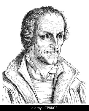 Philipp Melanchthon oder Philipp Schwartzerdt, 1497-1560, deutscher Philologe, Philosoph, Humanist, Theologe und Reformator Stockfoto