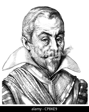 Johann t'Serclaes Graf von Tilly, 1559-1632, Befehlshaber der Armee und Kommandeur der katholischen Liga im Dreißigjährigen Krieg, Stockfoto
