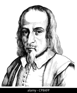 Jakob Boehme, 1575-1624, deutscher Mystiker, Philosoph und christlicher Theosoph, Historische Zeichnung aus Dem 19. Halbmonatsschrift, Po Stockfoto