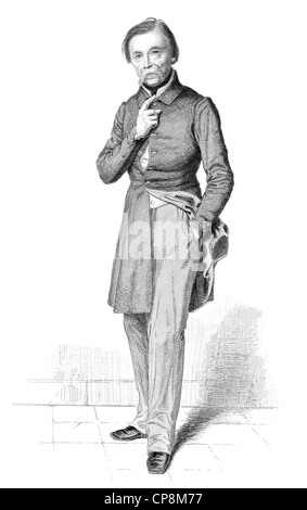Pierre-Jean David oder David d ' Angers, 1788-1856, Mitglied der französischen Nationalversammlung, Frankreich, 1848, Historischer Stahlstich Stockfoto