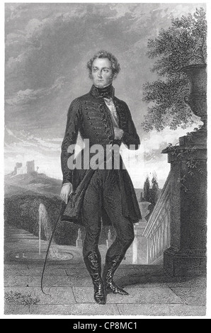 Leopold von Baden, Großherzog von Baden, Deutschland, 19. Jahrhundert, historische Stahlstich aus dem 19. Jahrhundert, Historischer Stah Stockfoto