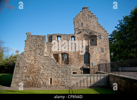 Der Bischofspalast von Elgin Cathedral, Moray, Grampian Region. Schottland.  SCO 8220 Stockfoto