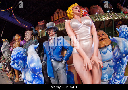 Blaine Kern es Mardi Gras World, New Orleans, Louisiana, Vereinigte Staaten von Amerika Stockfoto