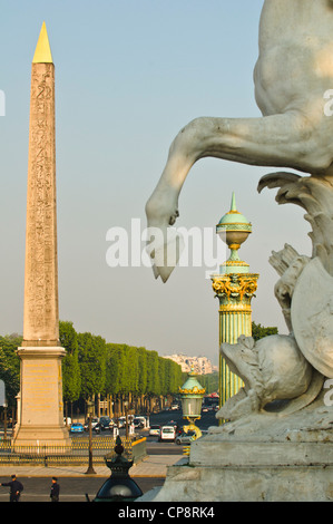 Obelisken de Luxor, Place De La Concorde, Paris, Frankreich Stockfoto