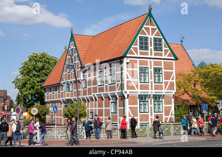 Rathaus, Jork, Altes Land (altes Land) in der Nähe von Hamburg, Niedersachsen, Deutschland Stockfoto