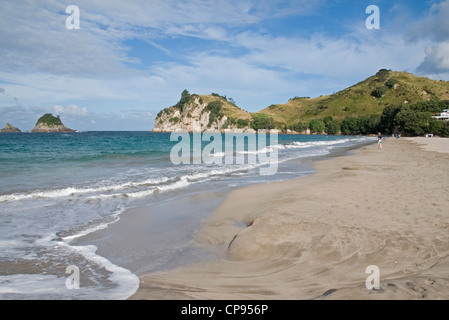 Hahei Strand, in der Nähe von Whitianga an der Pazifikküste der Coromandel-Halbinsel. Neuseeland Stockfoto