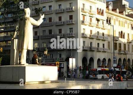 Eleftherios Venizelos Statue, Thessaloniki, Griechenland Stockfoto