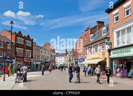 Melton Mowbray Stadt Straßen Leicestershire England UK GB EU Europa Stockfoto