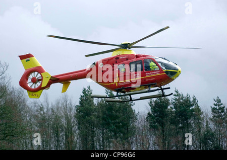 Die Eurocopter EC 135 Wales Air Ambulance. Stockfoto