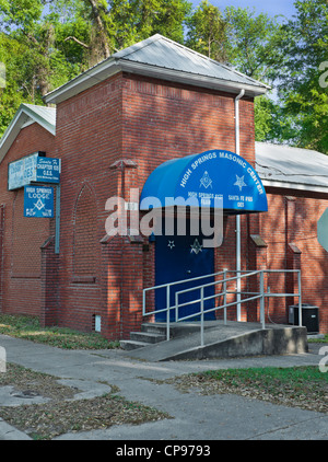 Masonic Lodge High Springs Florida. Stockfoto