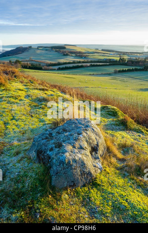 Blick vom Knockfarrel Eisenzeit Burgberg, in der Nähe von Dingwall, Ross-Shire, Schottland. Stockfoto