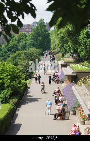 Princes Street Gardens, Edinburgh, Schottland. Stockfoto