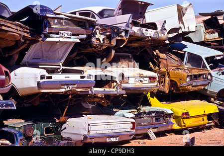 Auto wrecking Hof Stockfoto