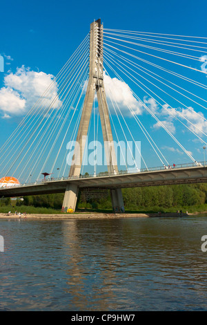 Fusse Brücke in Warschau, Polen Stockfoto