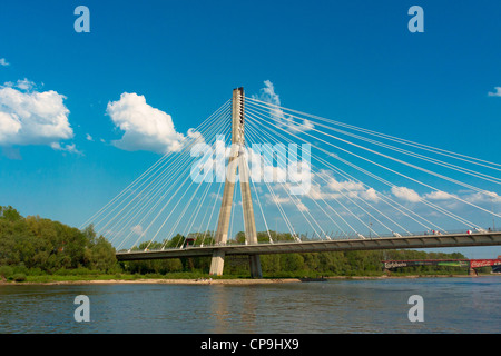 Fusse Brücke in Warschau, Polen Stockfoto