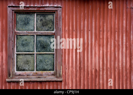 Detail von einem alten Schuppen in Strathcarron Schottland. Stockfoto