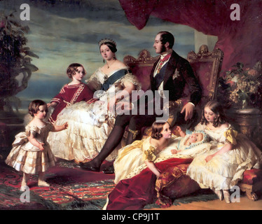 Familie von Königin Victoria Stockfoto
