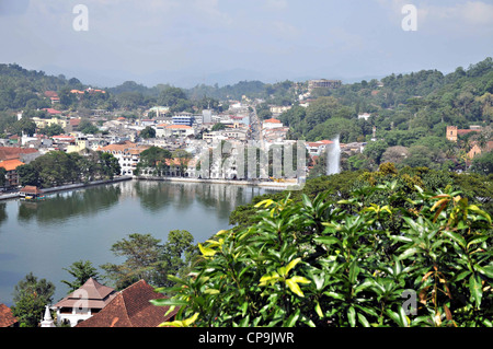 Sri Lanka, Kandy-See und dem Stadtzentrum entfernt Stockfoto