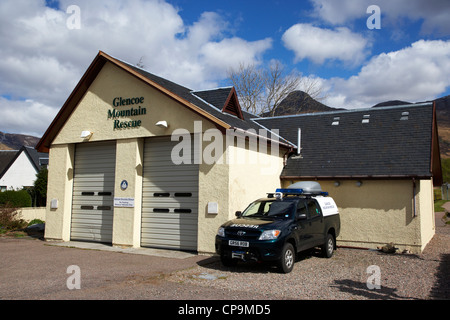Glencoe Mountain Rescue Center in Glen Coe Schottland, Vereinigtes Königreich Stockfoto