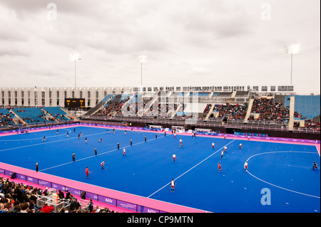 Eishockey, Aufwärmen in der Riverbank Arena während der Londons bereitet Serie im Olympia-Park in London am 6. Mai 2012. Stockfoto