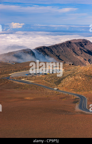 Visitor Center auf 3000 Meter auf den Haleakala Vulkan, Maui, Hawaii Stockfoto