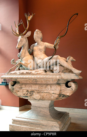 Diana-Brunnen von Schloss Anet Eure et Loir Zuhause von Diane de Poitiers Herrin von Henri II König von Frankreich 16. Jahrhundert Stockfoto