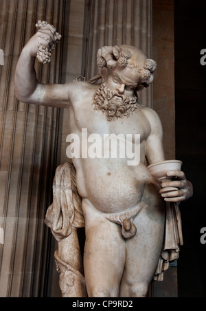 Betrunkene Silen römischen 2 Cent AD inspiriert durch das Gießen Satyr von Praxiteles Stockfoto