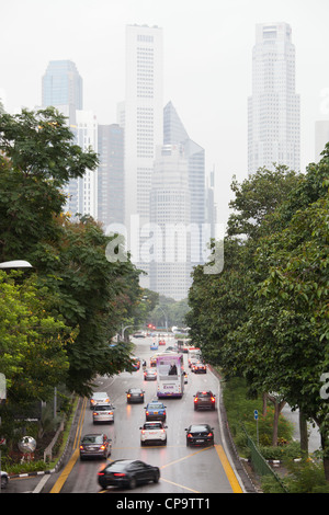 Nicoll Highway im Regen... Stockfoto