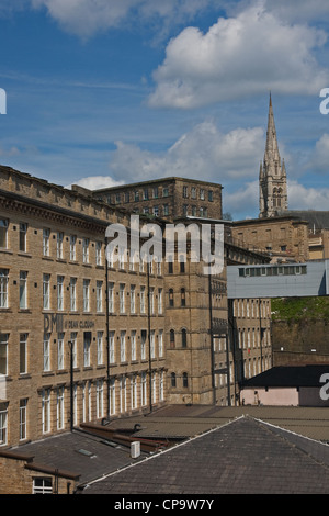 D-Mühle, Dean Clough Komplex, Halifax, West Yorkshire Stockfoto