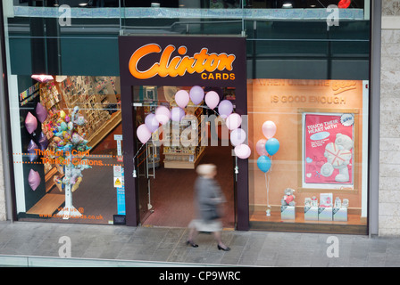 Clinton Karten Ladenfront. Clinton Karten befinden sich in finanziellen Schwierigkeiten (Mai 2012) Stockfoto