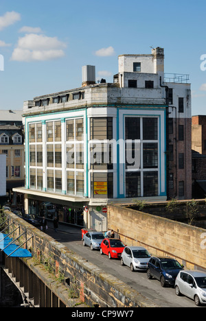 Art-Deco-Gebäude an der Ecke der Bold Street und Newington im Stadtzentrum von Liverpool. Stockfoto