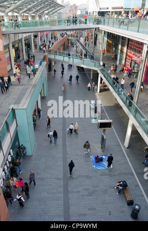 Liverpool One shopping-Bereich. Stockfoto